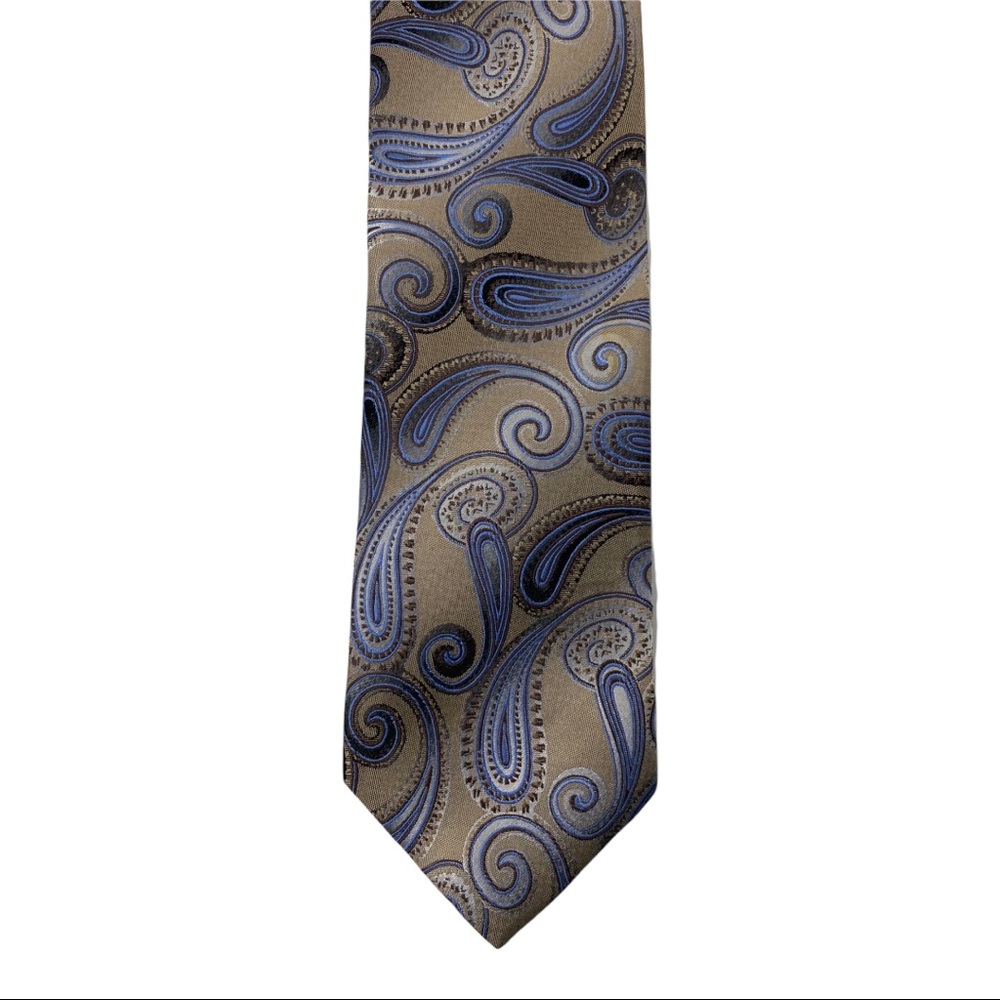 Van Heusen Paisley Silk Tie, Brown